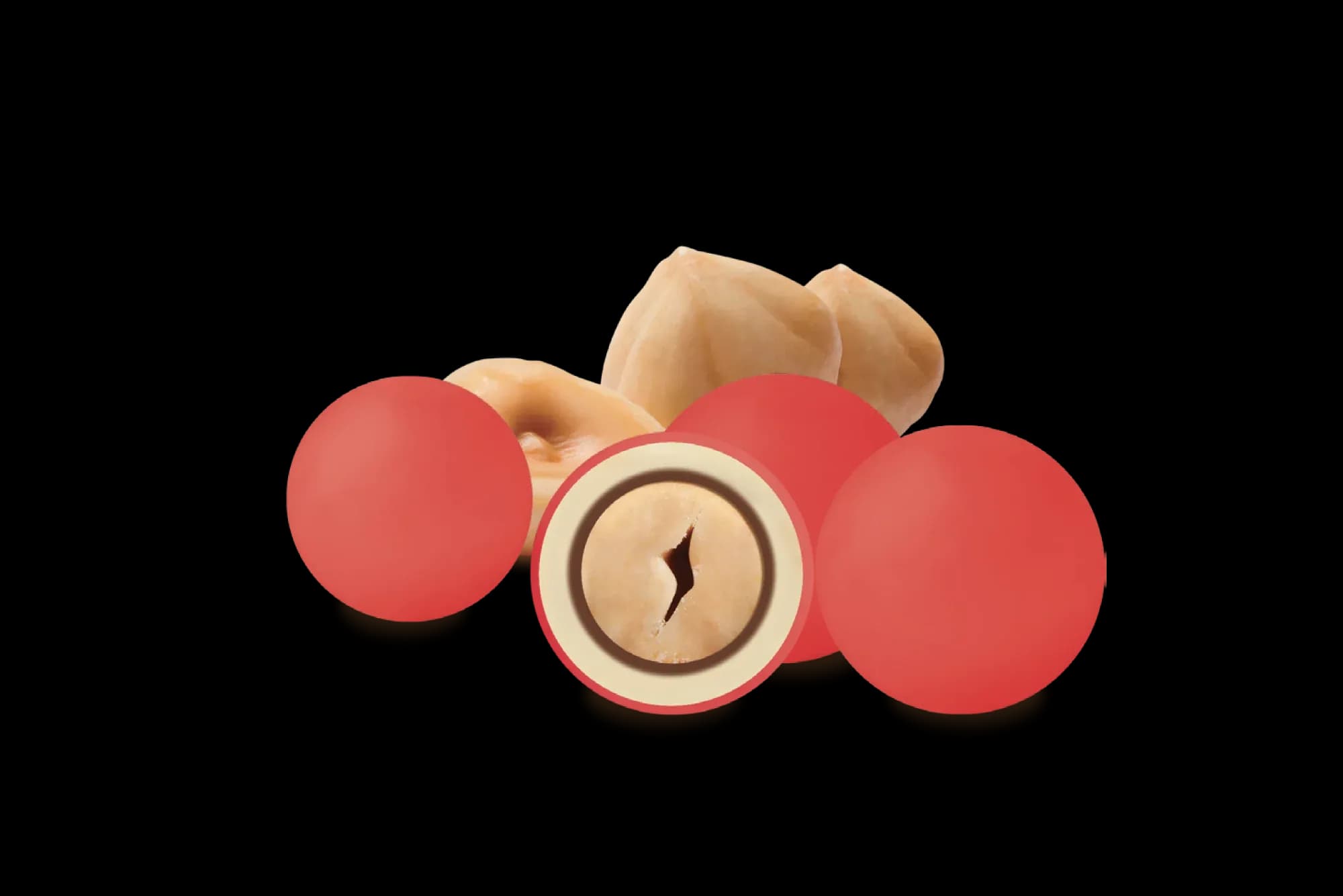 Confetti Noisettes classiche Maxtris Rosso